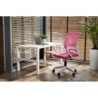Krzesło biurowe SMART różowe