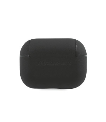 Mercedes ümbris, mõeldud AirPods Pro jaoks MEAPCSLBK, must nahk metallne logo