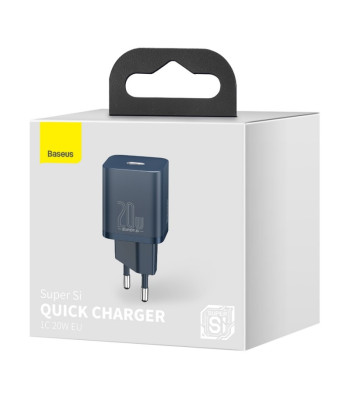 Baseus seinakontroller Super Si PD 20W 1x USB-C sinine.