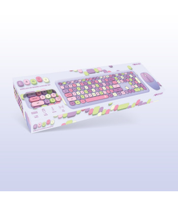 Forever klaviatuur + hiir Candy violetne