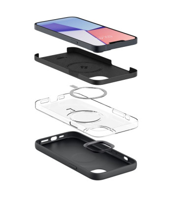 Spigen ümbris Silicone Fit Mag Magsafe iPhone 14 Plus 6,7 must