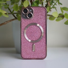 Glitter Chrome Mag ümbris, mõeldud iPhone 15 Pro 6,1, roosa