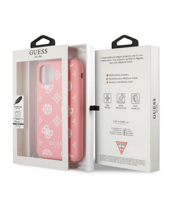 Guess telefonikott iPhone 12 Pro Max 6,7 GUHCP12LLSPEWPI roosa kõva telefonikott Peony Collection