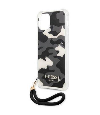 Guessi telefonikott iPhone 11 jaoks GUHCN61KSARBK must kõva telefonikott Camo Collection.