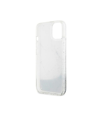 Guess telefoniümbris iPhone 14 6,1 GUHCP14SLCSGSGH valge kõva telefoniümbris Liquid Glitter Marble