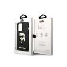 Karl Lagerfeld ümbris iPhone 14 Pro 6,1 KLHMP14LSNIKBCK must kõvakaaneline Silikoonist Ikonik Magsafe