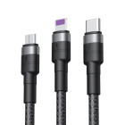 XO kaabel NB-Q191 3w1 USB - Lightning + USB-C + microUSB 1,2 m 40W must