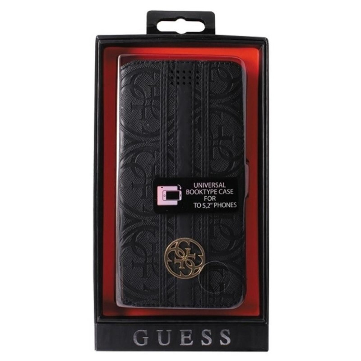 Guess Universaalne ümbris GUBKLHEBK 4.6 - 5.2 must 4G Heritage max 14.5x7.5cm