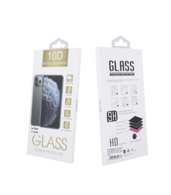 Karastatud klaas 10D iPhone 12 Pro Max 6.7 must raam