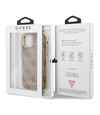 Guess ümbris iPhone 11 GUHCN61G4GB pruun kõva ümbris 4G Collection