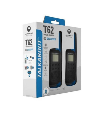 Motorola Talkabout T62 topeltpakk + laadija sinine