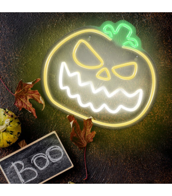 Neoon PLEXI LED ANGRY PUMPKIN kollane valge FPNE14 Forever Light