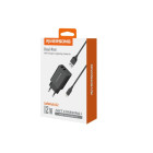 Riversong seinalaadija SafeKub D2 2x USB 12W must + kaabel USB - Lightning AD29 + CL85