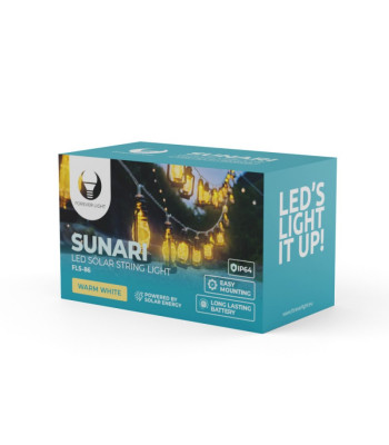 SUNARI päikesevalgustid LED FLS-86 30LED 6,5m 600mAh Li-Ion ever Light
