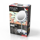 Adler AD 2159 LED-meigipeegel koos kerge alusega edevusjalal suurendava meigipeegliga
