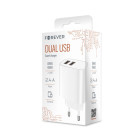 Forever seinalaadija 2xUSB 2.4A LS-03 valge