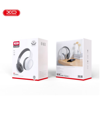 XO Bluetooth kõrvaklapid BE35 valge-hall