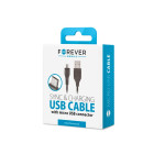 Foreveri kaabel USB - microUSB 1,0 m 1A must