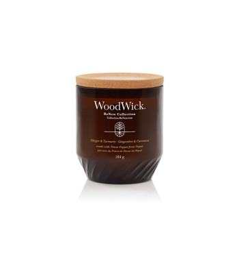 WoodWick lõhnaküünal ReNew klaasist keskmine Ingver - Kurkum 184 g