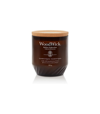 WoodWick Lõhnaküünal ReNew klaasist keskmine Lavendel - Küpress 184 g