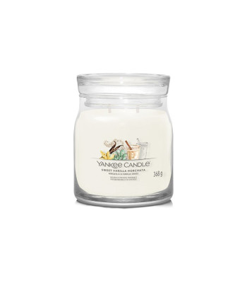 Yankee Candle Aromaatne küünal Signatuurklaasist keskmine Sweet Vanilla Horchata 368 g