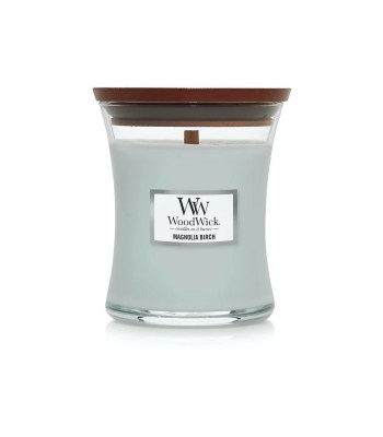 WoodWick Lõhnastatud küünlavaas keskmine Magnolia Birch 275 g