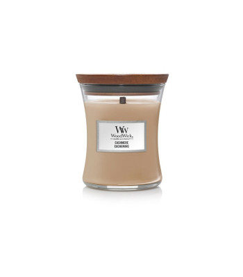 WoodWick Lõhnastatud küünlavaas keskmise suurusega "Cashmere" 275 g