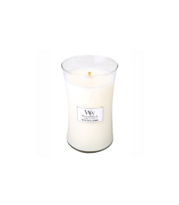 WoodWick lõhnaküünal suures vaasis Valge tee - Jasmiin 609,5 g