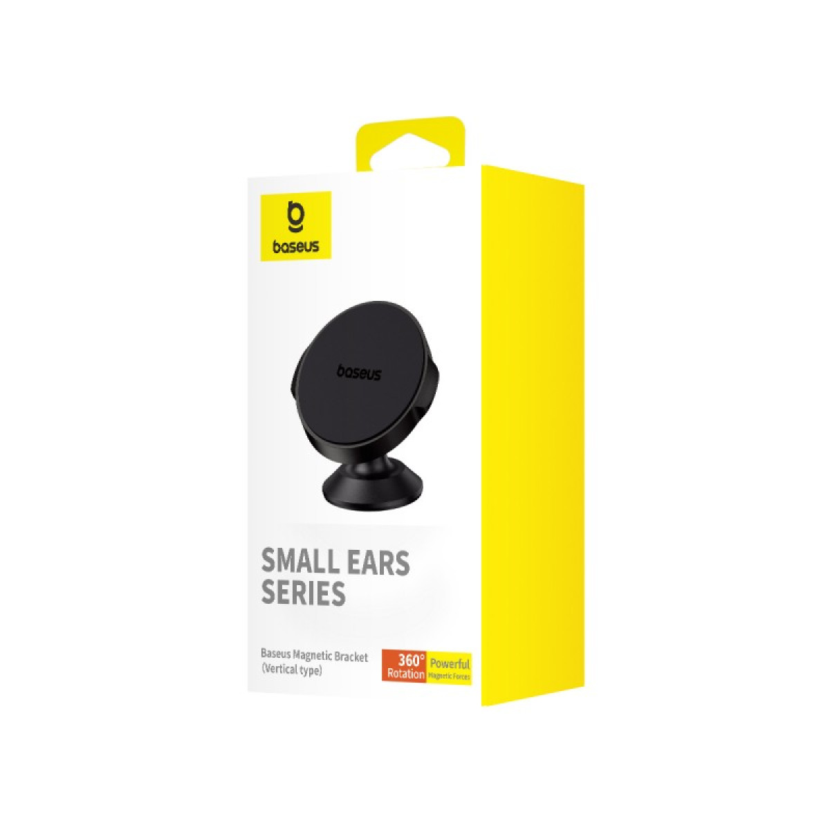 Baseus autohoidik Small Ears vertikaalset tüüpi magnetklastri mustaks liimitud