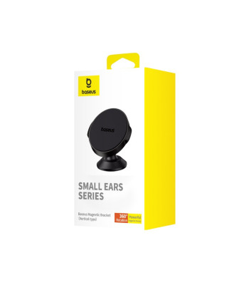 Baseus autohoidik Small Ears vertikaalset tüüpi magnetklastri mustaks liimitud