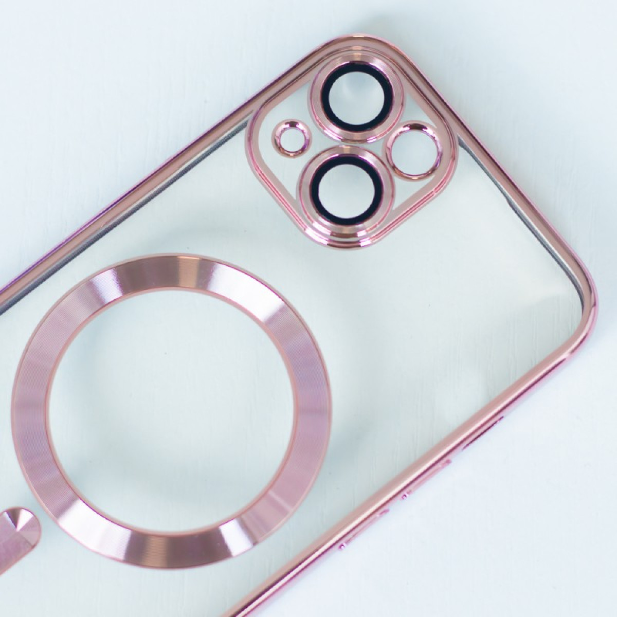 Värviline Chrome Mag ümbris iPhone 11 jaoks roosa kuld