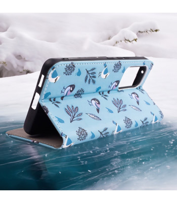 Nutikas trendikas Winter Birdsi ümbris Samsung Galaxy A50 / A30s / A50s jaoks