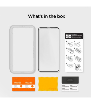 Spigen karastatud klaas Alm Glass FC iPhone 11 Pro Max must
