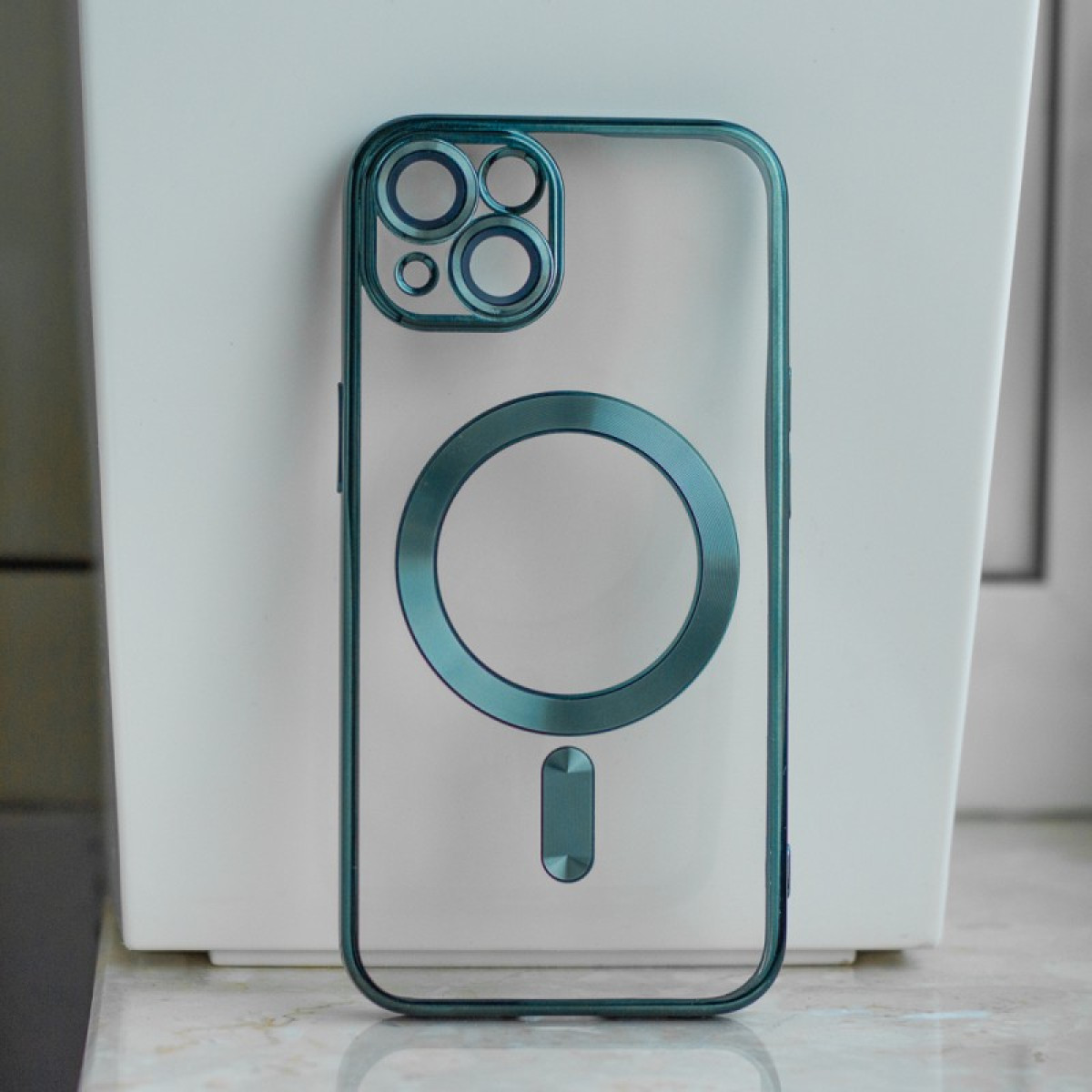 Värviline Chrome Mag ümbris iPhone 12 Pro Max 6.7 jaoks roheline