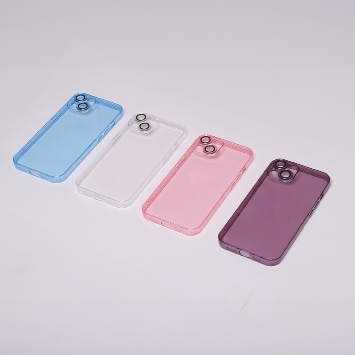 Õhuke värviline läbipaistev ümbris iPhone 11 jaoks