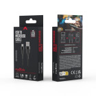 Maxlife MXUC-07 USB - microUSB kaabel 1,0 m 2,4A must nailon