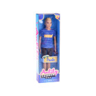 Anlily Boy Doll, triibuline särk, lühikesed püksid, prillid ZA4304