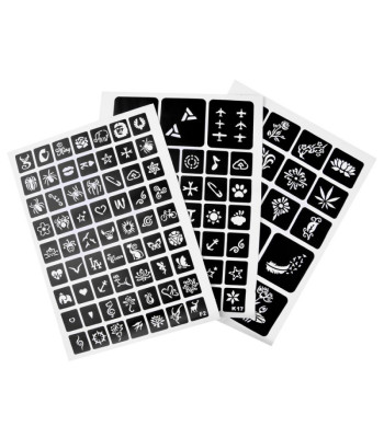 Suur Glitter Tattoo komplekt 24 värvi + 120 mustrit ZA4785