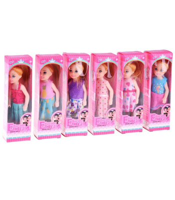 Võluv mininukk 13cm Kleidiga nukk koju ZA4628