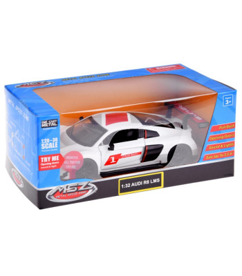Metallist autosportmudel Audi R8 LMS Scale 1:32 Sounds Glow ZA4609