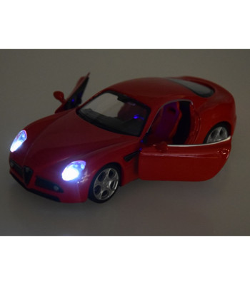 Auto metallist mudel Alfa Romeo 8C Competizione mõõtkavas 1:32 tuled ZA4607
