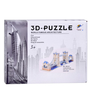 Tower Bridge 3D dėlionė 120 dalių erdvinė dėlionė Londonas ZA5399