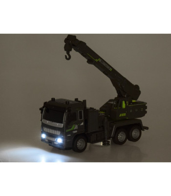 Statybinis automobilis Kranas + šviesa Nuotoliniu būdu valdomas automobilis RC0685