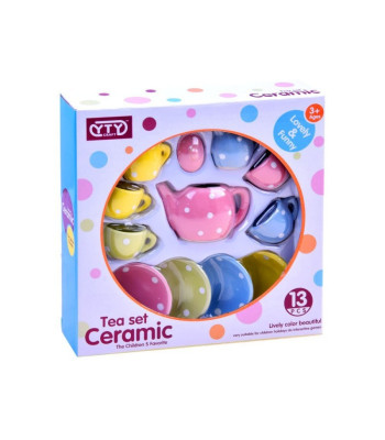 Keramikinis arbatos rinkinys, puodeliai ir lėkštutės ZA2643