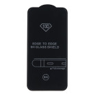 Grūdintas stiklas 10D, skirtas Motorola Moto G55, juodas rėmelis