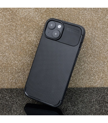 Juodas dėklas Carbon Black Xiaomi Redmi 14C 4G Redmi A4 POCO C75 telefonams