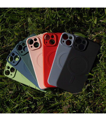 Magnetinis dėklas Simple Color Mag, skirtas Samsung Galaxy A15 4G A15 5G, šviesiai mėlynos spalvos