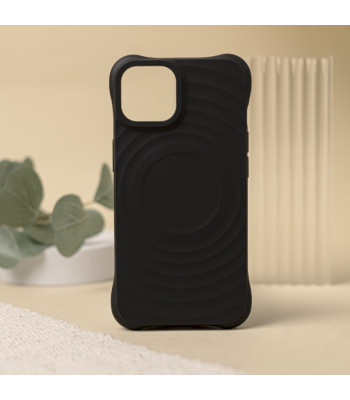 Magnetinis dėklas Circle Mag telefonui iPhone 16 Pro Max 6,9, juodas
