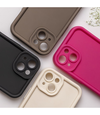 Dėklas su paaukštintais kraštais RIM TPU telefonui Samsung Galaxy A15 4G A15 5G rožinės spalvos