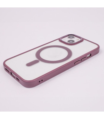 Skaidrus magnetinis satino dėklas iPhone 16 Plus